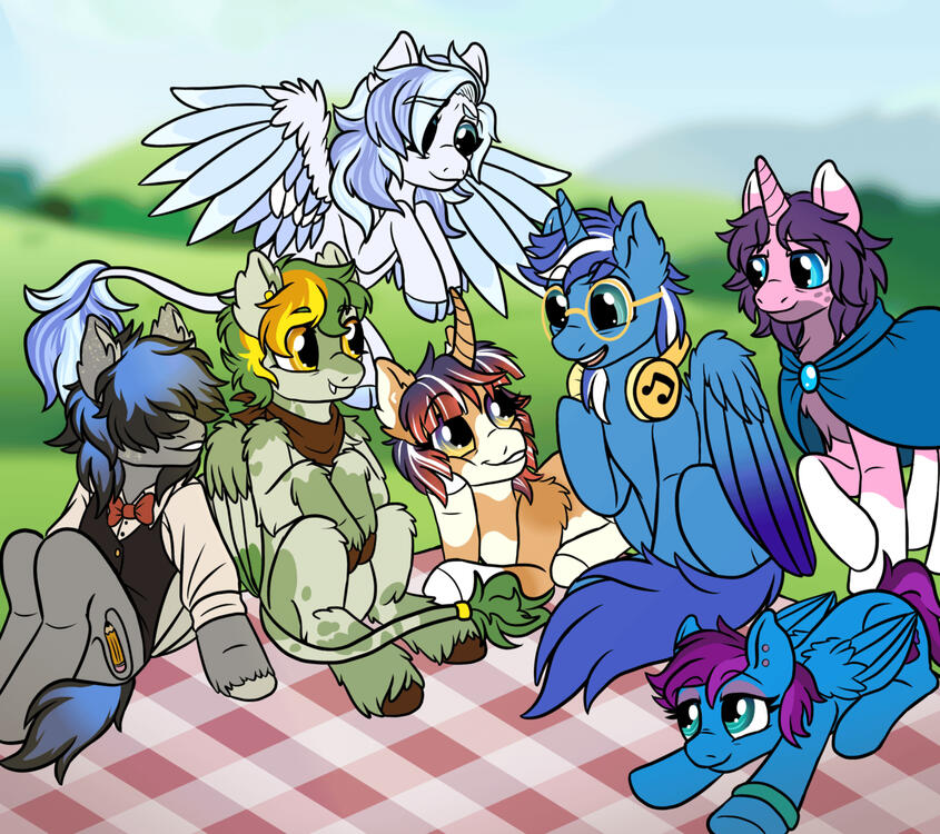 Flat color + basic background