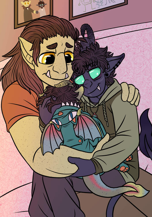 Flat color + background