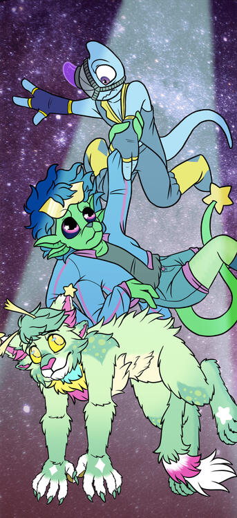 Flat color + basic background